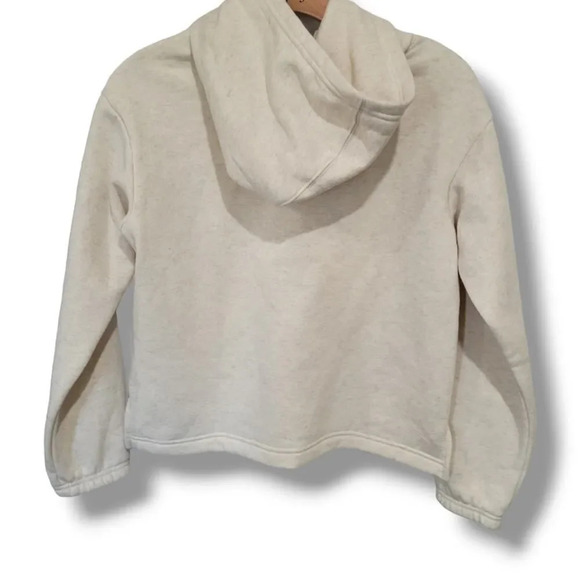 Converse girls Ivory Shine All Star Patch Pullover fleece cotton Hoodie - large - Picture 3 of 5